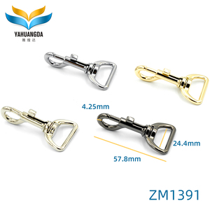 Quảng Châu thực hiện hợp kim kẽm Phụ kiện túi kim loại mạnh mẽ móc xoay Snap <span class=keywords><strong>hook</strong></span> trong 25mm 15mm 20mm kích cỡ mạ kết thúc - Product Image 2