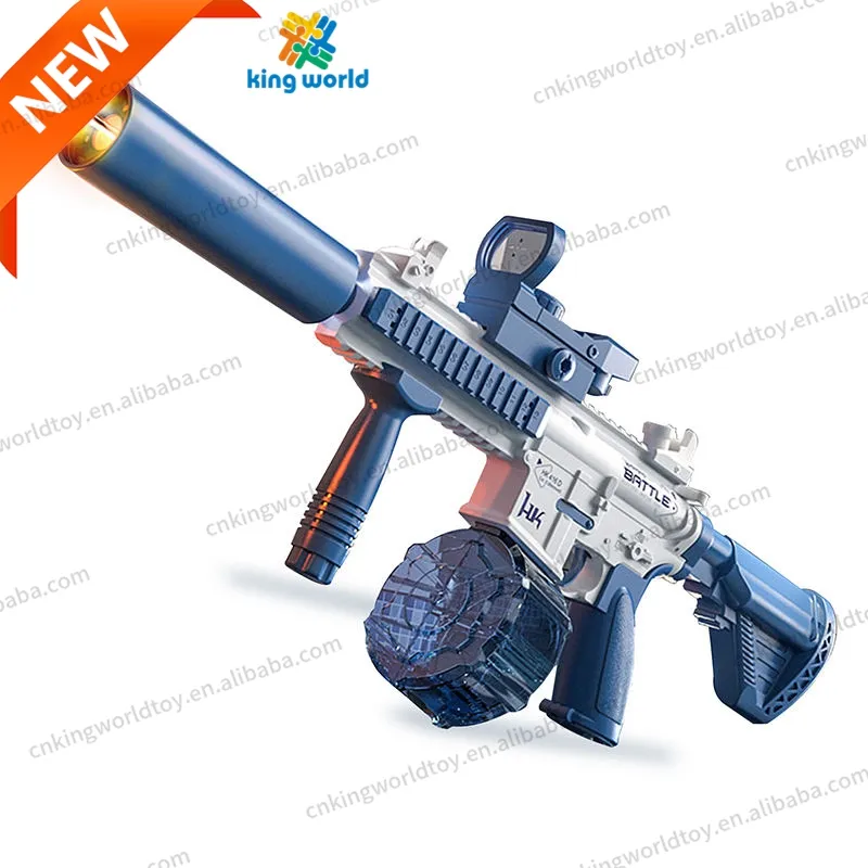 Neuzugänge Waffe 2024 Beleuchtungssimulation Flamme M416 Wasserspiegelpistole Spielzeug elektrische Schießgewehr für draußen vollautomatische Wassersprühdose