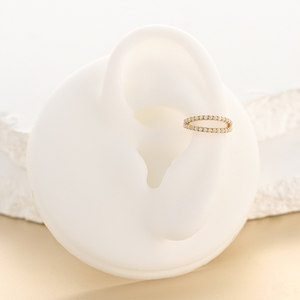Fine 14k vàng Rắn bản lề đoạn Clicker Hai Lớp Thiết kế bên Inlay 1.1mm Opal mũi vòng vách ngăn cơ thể xuyên đồ trang sức - Product Image 6