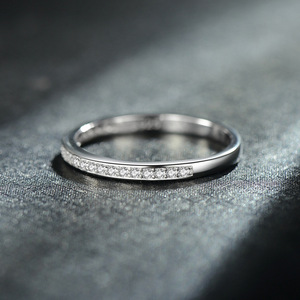 Anello in <span class=keywords><strong>Argento</strong></span> <span class=keywords><strong>925</strong></span> con Zirconia Cubica Stile Giapponese/Coreano, Gioiello di Lusso Leggero per Donne - Product Image 4