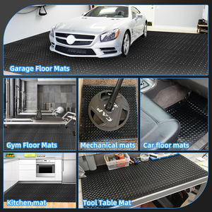 Rouleau de tapis de sol en caoutchouc à texture de plaque d'acier en caoutchouc antidérapant industriel - Product Image 3