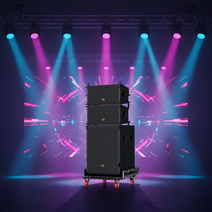 Système de sonorisation professionnel Line Array 8 enceintes de 15 pouces actives et amplifiées pour concerts, scènes, églises et événements - Product Image 3
