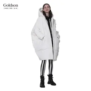 Korean high quality winter puffer bomber polyester quilted down coat for women