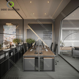 Escritorio de Oficina Ejecutivo en Forma de L de Lujo con Gabinete de Almacenamiento, Muebles de Oficina Personalizados, Escritorio de Estación de Trabajo Moderno, Conjunto de Muebles de Oficina - Product Image 5