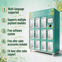 Distributeur automatique de fleurs Yunyin 24h/24, fonctionnement sans surveillance 24/7 pour les lieux publics commerciaux