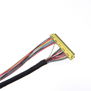 Aangepaste 40-pins 0,5 mm 20455 connector PTFE LVDS-kabel, hoogtemperatuur displaykabel met treklip voor industriële LCD-moduleassemblage - Product Image 4