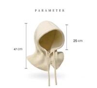 BESTELLA femmes Style coréen coton cagoule chapeau à la mode hiver tricoté cou protecteur cordon Sports de plein air pêche