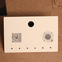 Cartes de présentation de bijoux de luxe pour boucles d'oreilles et colliers, avec logo personnalisé, pour vente en gros