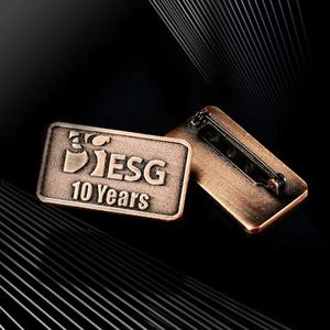 Badge métallique personnalisé et broche, accessoires vestimentaires, badge de poitrine, bijoux en alliage pour casquette, bouton en cuivre, médaille, épingle, souvenirs - Product Image 5