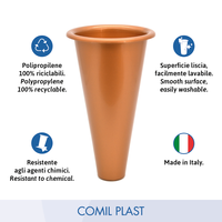 Anneau de remplacement en bronze pour vase en plastique de marque COMIL PLAST, style européen, pour niche, mausolée, crypte, monument, moulé par injection, prix de gros
