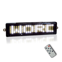 Letrero LED Exterior Mini para Motocicleta, Letrero LED Desplazable Intermitente, Programable a Distancia, con Texto en Inglés y Números