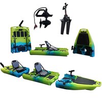 Nouveau Kayak à Pédales Détachable 2026 – Kayak de Pêche en Plastique Rigide HDPE/PE pour Océan, Lacs et Rivières – Modèle Touring