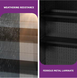 JH-Mech Estante de pared de alta calidad para el hogar Juego de 2 estantes <span class=keywords><strong>flotantes</strong></span> modernos de diseño totalmente metálico de durabilidad y ahorro de espacio - Product Image 5