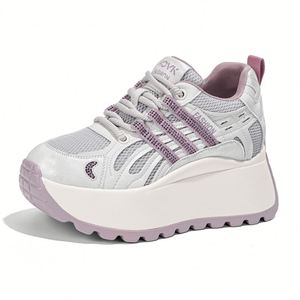 Zapatos Casuales de Mujer con Suela Gruesa y Tacón, Novedades Primavera Verano 2026, Zapatillas Versátiles con Adornos de Pedrería - Product Image 2