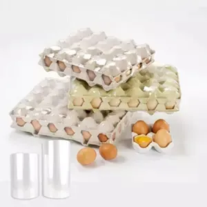 POF Roll Thermoforming Heat Shrink Wrap Films Bags for eggs (porous film) and outer packaging