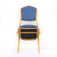 Chaises de banquet empilables en métal bleu pour événements, mariages et cérémonies – Ensemble de mobilier de salle à manger d'hôtel chromé, élégant et abordable, vente en gros