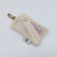 Sac de rangement en maille miniature personnalisé OEM, sac porte-clés, sac de rangement avec fermeture éclair pour organiser les petits objets
