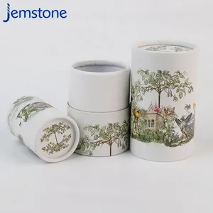 अनुकूलित आकार मुद्रित लोगो सिलेंडर पेपर गोल पैकेजिंग चाय पेपर ट्यूब बॉक्स कर सकता है