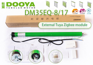 Motor <span class=keywords><strong>Tubular</strong></span> DOOYA DM35EQ-8/17, Motor para Persianas, Módulo Externo Tuya Zigbee, Apto para Persianas en Hoteles Familiares - Product Image 2