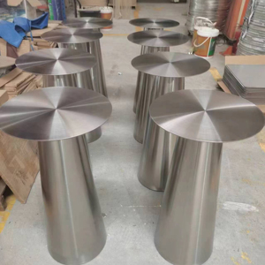 Yeni ürün sıcak satış kolay taşıma yüksek stabilite eko-bilinçli tüketiciler için geri dönüştürülebilir malzemeler paslanmaz çelik yuvarlak masa - Product Image 1