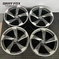 Jantes en alliage d'aluminium forgé finition chrome gris personnalisées de 18 à 21 pouces 5x112/114.3 pour Audi Q5 Q7 Rs6 A4 B6 B7 B8 B9 A6 C6 C7 C8