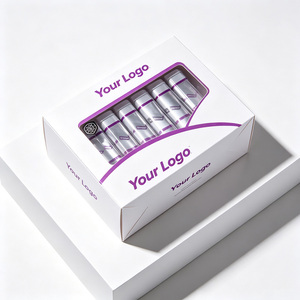 Boîte de présentation pliable en papier personnalisée en usine avec fenêtre transparente pour cosmétiques, soins de la peau et flacons – Petite boîte d'emballage de présentation - Product Image 3