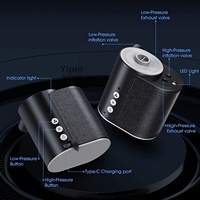 Pompe à air rechargeable par USB 3-en-1 avec dégonfleur et lampe de secours pour kayak, SUP, paddleboard, matelas pneumatique, bateau pneumatique
