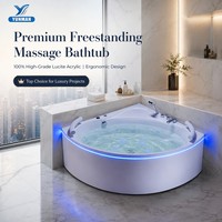 Baignoire Balnéo Autoportante de Qualité Professionnelle, Acrylique, 40 Jets, Couleur Personnalisée OEM, Portable, Massage, pour Villas Modernes
