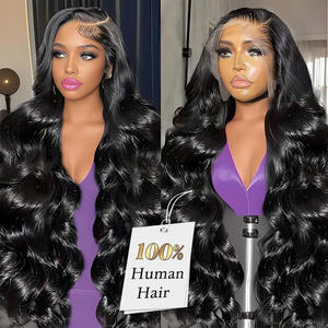 Perruques de cheveux humains Body Wave Lace Frontal 220% de densité AngelBella Vendeurs 13x6 Perruque HD Lace Front sans colle pour femmes noires - Product Image 1
