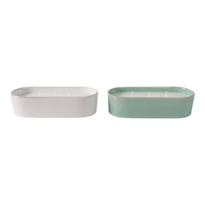 Candela Profumata al Pompelmo e Zenzero, Votiva Ovale Decorativa per Uso Interno ed Esterno - Product Image 6