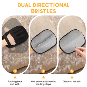 New Design Pet Grooming Cat Hair Removal Glove Pet Hair Remover Glove Pet Cleaning Deshedding Glove for Clothes Bed Mat <b>Sofa</b> - Product Image 5