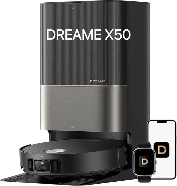 Dreame X50 ultra Self-Cleaning Robot Vacuum 25000Pa Suction with HEPA Filter Wet & Dry Cleaning for Home & Hotel for Garage Use