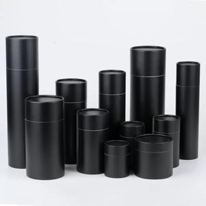 Caja de té de papel redonda en relieve de tubo Kraft biodegradable de Color personalizado para cilindro de té de alimentos, todas las formas e impresiones personalizadas - Product Image 4