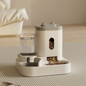 Factory Direct New Auto <b>Cat</b> <b>Feeder</b> & Waterer - 2-in-1 Dispenser Bowl - Product Image 6