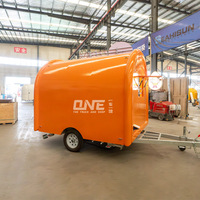 Mini camion de vente ambulante Round Street pour café, hot-dogs, bonbons et snacks, en tôle d'acier galvanisé, résistant à la rouille, camion de restauration rapide