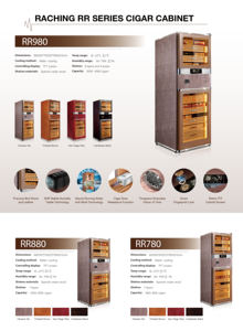 थोक रैकिंग श्रृंखला RR880 इलेक्ट्रिक सिगार ह्यूमिडोर 165 सेमी ऊंचाई 2500ct क्षमता - Product Image 3