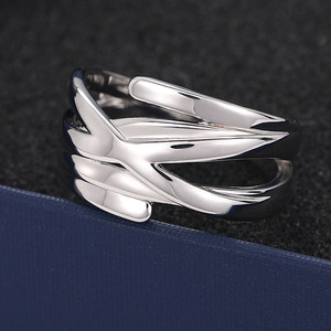 Anello Geometrico in Lega T0631, Gioiello Unisex Moderno e Alla Moda, Design Semplice - Product Image 6