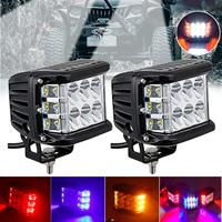 Barre lumineuse d'urgence stroboscopique universelle pour camion, 10-30V, accessoires de feux de position latéraux, blanc, ambre, bleu et rouge