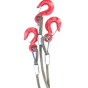 304ステンレス鋼<span class=keywords><strong>6x37</strong></span>フラットワイヤーロープスリング、強化フェルールとフラットアイ付き、リフティング用-LSブランド - Product Image 5