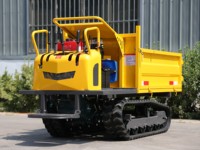 Mini tombereau de chantier compact 1,5T, type surélevé, économique, capacité 800kg/1500kg, véhicule de transport, mini transporteur sur chenilles