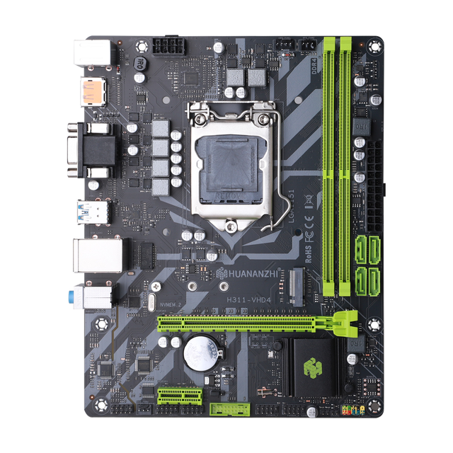 New HUANANZHI H311-VHD4 Motherboard LGA 1151 Support Core i3/i5/i7 6th/7th/8th/9th Gen CPU E3 V5 DDR4 Memory 32GB
