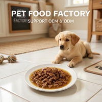 Aliment humide pour chats et chiens, qualité export, riche en protéines, en sachet, morceaux dans sauce, sans additifs, OEM ODM, marque privée, usine chinoise, forte teneur en viande