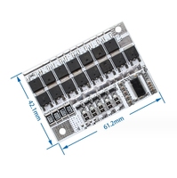 3S 4S 5S BMS 12V 21V 100A Li-ion LMO Carte de circuit de batterie au lithium ternaire 3.2V 3.7V Li-POLYMER Balance Charging