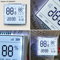Fabricant d'écrans LCD à 7 segments personnalisés Genyu, écran LCD positif Htn à 40 broches, rétroéclairage blanc, écran de thermostat, affichage LCD à 8 segments