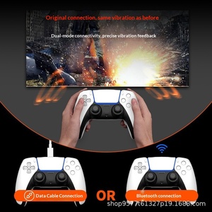 <span class=keywords><strong>Quatre</strong></span> boutons arrière antidérapants en TPU/ABS pour manette PS5 – Coque de protection arrière en caoutchouc avec clip – Accessoire de modification pour boutons latéraux - Product Image 5