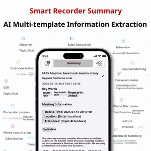 Registratore Vocale Digitale AI con Trascrizione in Tempo Reale, Riduzione del Rumore, Attivazione Vocale, Portatile per Riunioni e Interviste - Product Image 4