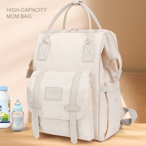 Sac à main de grande capacité multifonctionnel imperméable pour maman et bébé Sac à dos élégant à <span class=keywords><strong>la</strong></span> mode avec sac momie élégant pour les sorties - Product Image 5