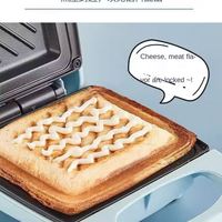 Machine à petit-déjeuner multifonctionnelle en acier inoxydable pour la maison, avec plaques chauffantes double face interchangeables pour sandwichs et gaufres, vente en gros