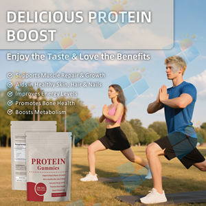 सूनी निजी लेबल में मट्ठा प्रोटीन गामी कैंडी हलाल खेल ऊर्जा को बढ़ावा देता है पूर्व कसरत की खुराक शाकाहारी प्रोटीन गुम्मीज - Product Image 2