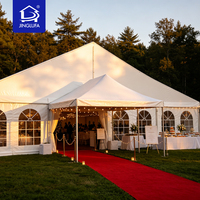Tente commerciale à structure libre, tentes de luxe pour mariages pour 500 personnes, tente de réception robuste à cadre en aluminium, chapiteau